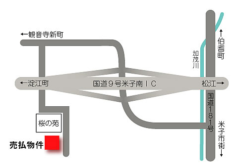 長砂町売払物件案内図