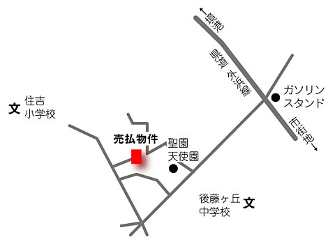 上後藤4丁目売払物件案内図