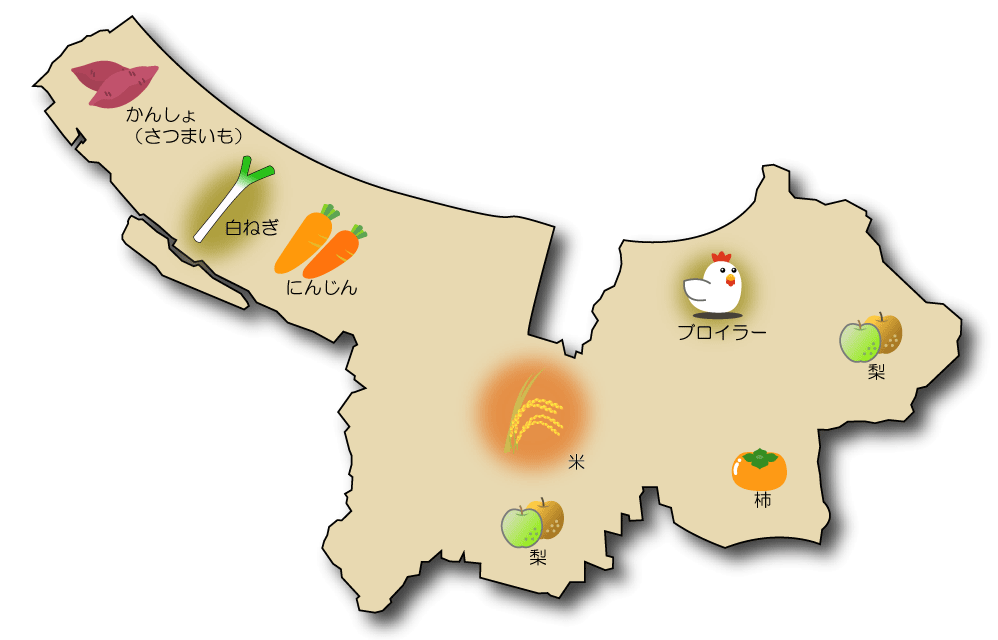 よなごの農業地図