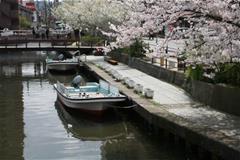 米子城下町、旧加茂川の船着場