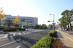 鳥取大学医学部附属病院の前あたりの写真