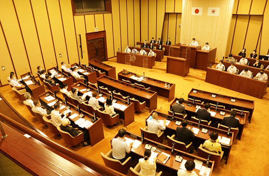 議場の様子