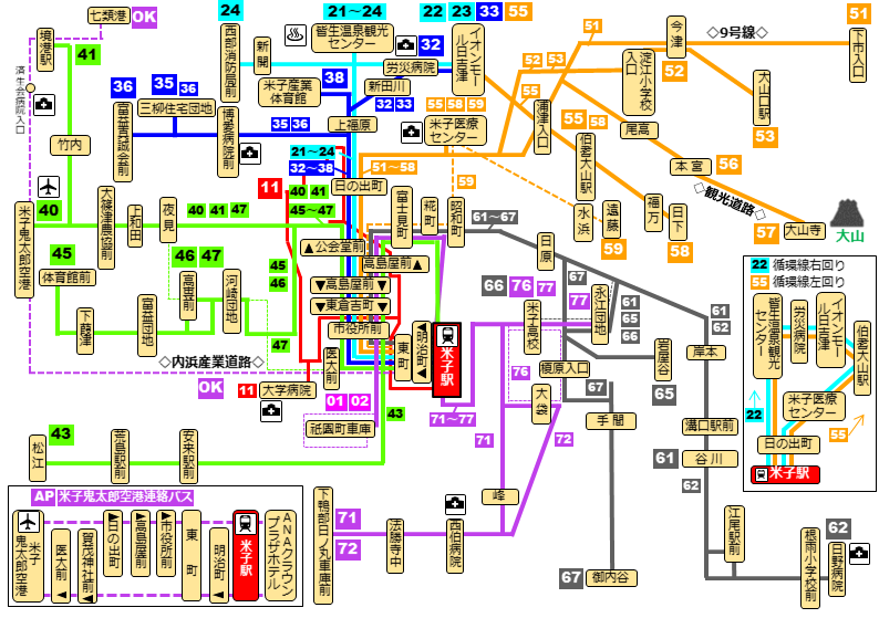 バス路線図・概略