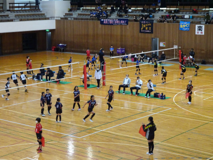 米子市バレーボール小学生大会風景