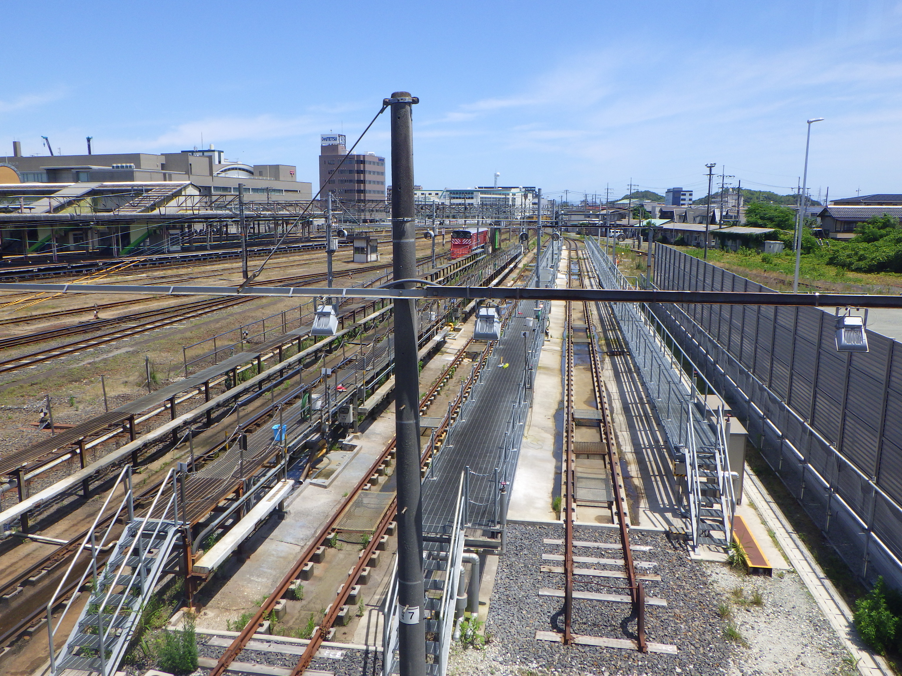 がいなロード駅南側階段からの景色