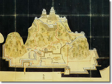 画像：米子城絵図