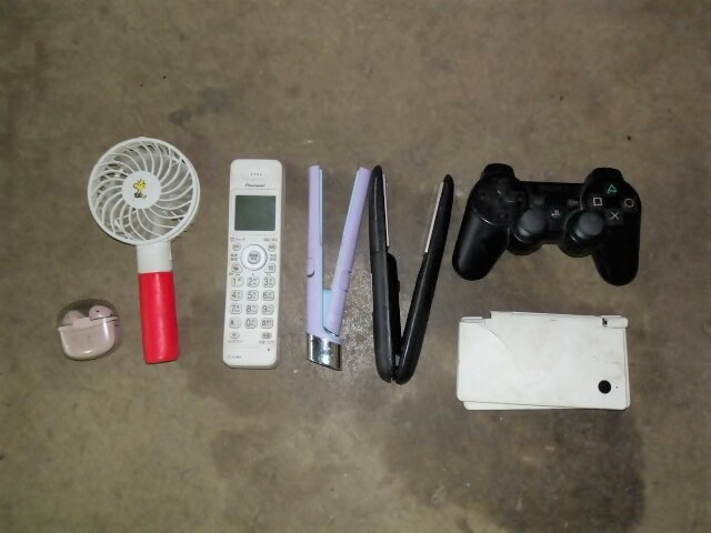 混入したリチウムイオン電池一体型製品