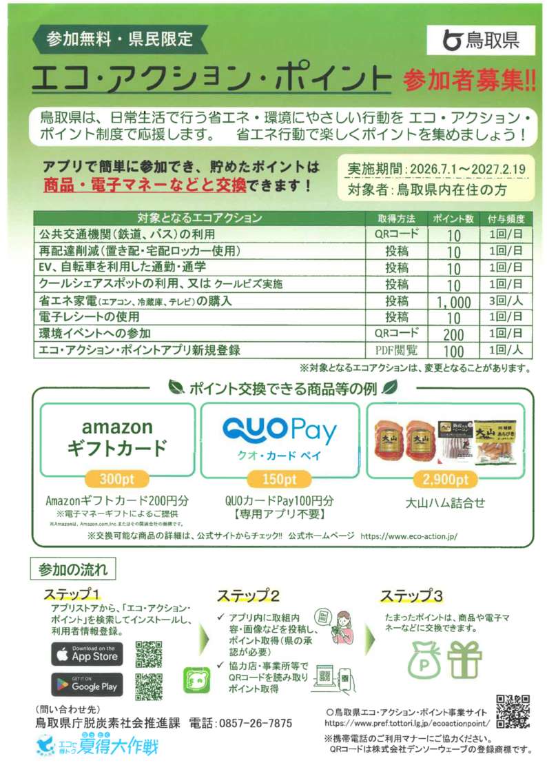 エコアクションポイントチラシ